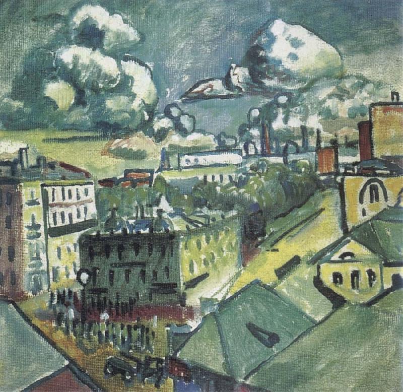 Vasily Kandinsky Moscow,Zubovsky Square oil painting picture